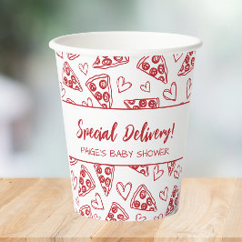 Vasos De Papel Baby Shower Pizza Party Italian Special Delivery