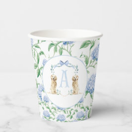 Vasos De Papel Baby Shower Preppy Southern Blue Boy Dog