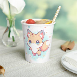 Vasos De Papel Baby Shower simple de Fox
