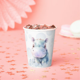 Vasos De Papel Baby Shower Temático Hippo