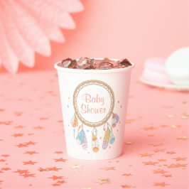 Vasos De Papel Baby Shower Tribal Dreamcatcher Boho