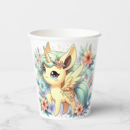 Vasos De Papel Baby Shower Whimsical Little Unicorn