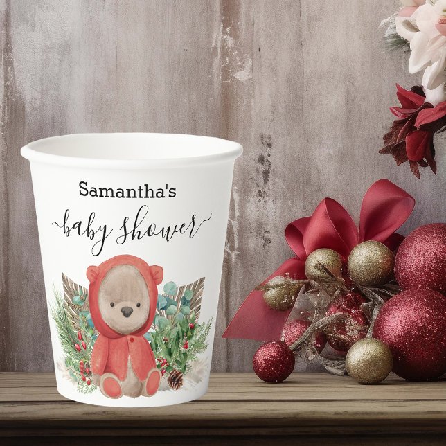 Vasos De Papel Baby Teddy Bear Navidades Boho Bouquet (Subido por el creador)