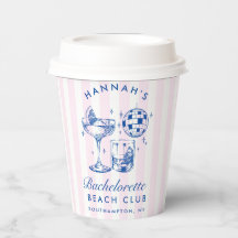 Bachelorette Blue Disco Cocktail Blue & Pink