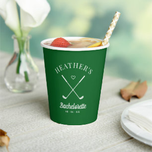 Vasos De Papel Bachelorette de Golf Last Swing