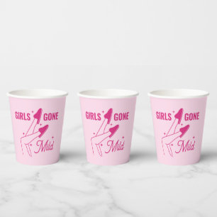 Vasos De Papel Bachillerato de solomillo rosa suave para los chic