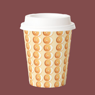 Vasos De Papel Bagels y nata