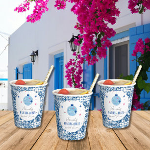 Vasos De Papel Baile Queen Greek Musical disco novia ducha