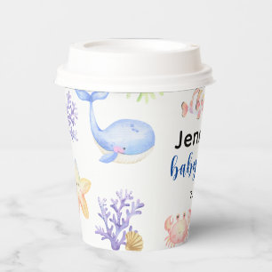 Vasos De Papel Bajo el mar Baby Shower Ocean Animals