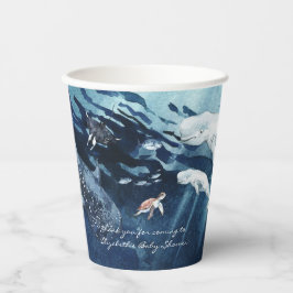 Vasos De Papel Bajo el mar | Ocean Baby Shower