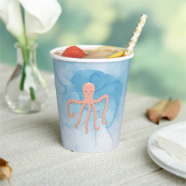 Vasos De Papel Bajo las copas de mar | Octopus
