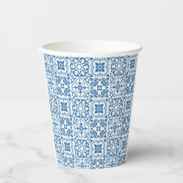 Vasos De Papel Baldosas azules portuguesas 2