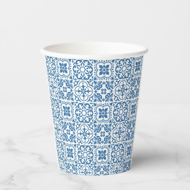 Vasos De Papel Baldosas azules portuguesas 2 (Anverso)
