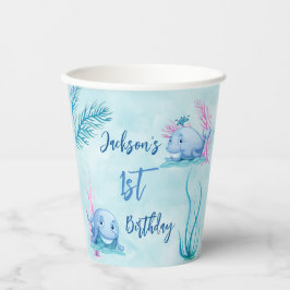 Vasos De Papel Ballena de buenos tiempos