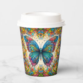 Vasos De Papel Ballet arco iris de una mariposa