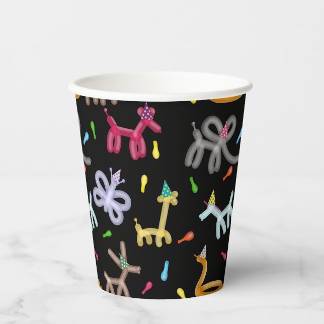 Vasos De Papel Balloon Animals Kids Party Theme (Anverso)
