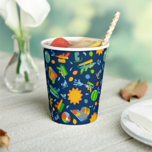 Vasos De Papel Balón de agua Piscina de agua Fiesta niños Cumplea