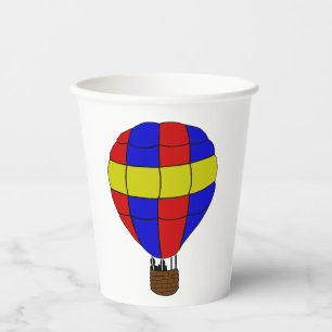 Vasos De Papel Balón de aire caliente
