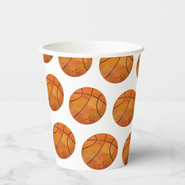 Vasos De Papel Baloncesto (Anverso)