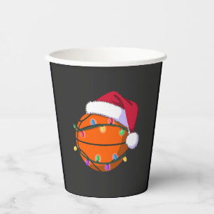 Vasos De Papel Baloncesto de muñeco de nieve Navidad Santa béisbo