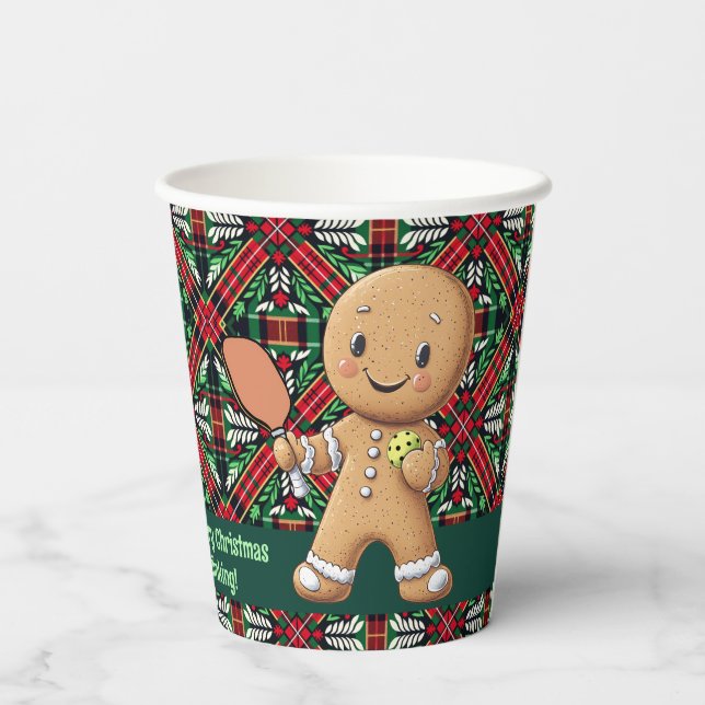 Vasos De Papel Baloncesto 🎄 Gingerbread Dink (Reverso )