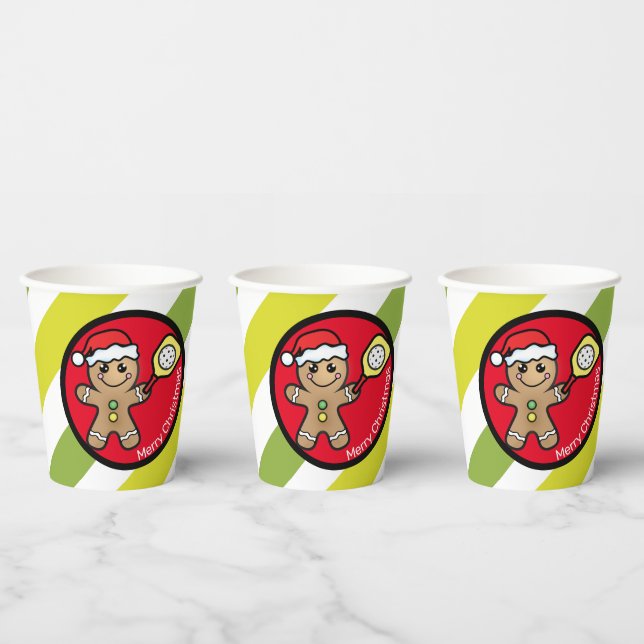 Vasos De Papel Baloncesto personalizado del niño Gingerbread  (Multi)