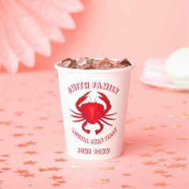 Vasos De Papel Baltimore Maryland Crab Festín Crustacean Seafood