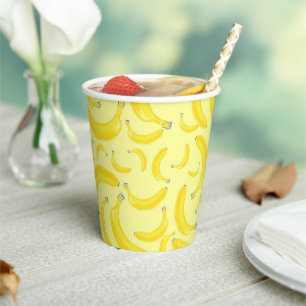 Vasos De Papel Banana Smoothie