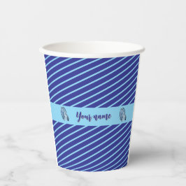 Vasos De Papel Banda azul personalizada