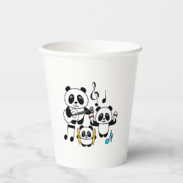 Vasos De Papel Banda Panda - 1000Pandas por Amanda Roos
