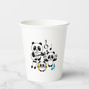 Vasos De Papel Banda Panda - 1000Pandas por Amanda Roos
