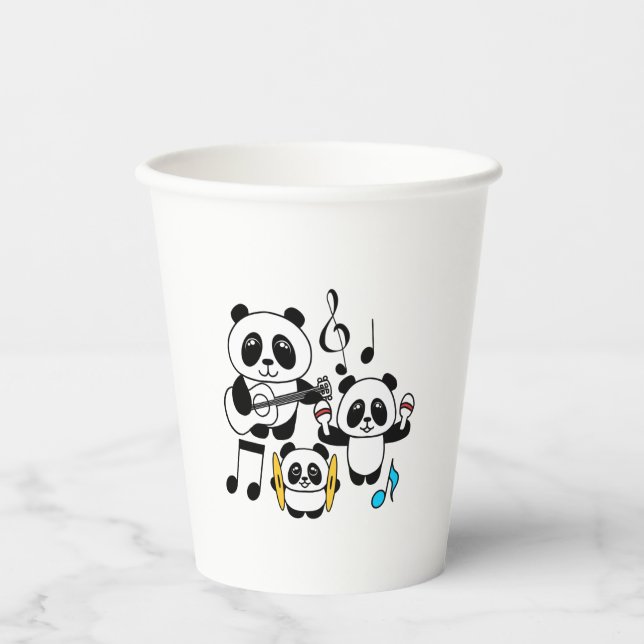 Vasos De Papel Banda Panda - 1000Pandas por Amanda Roos (Anverso)