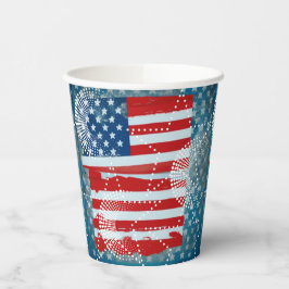 Vasos De Papel Bandera Americana