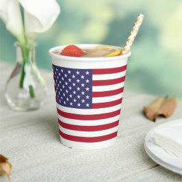 Vasos De Papel Bandera Americana, Bandera de los Estados Unidos