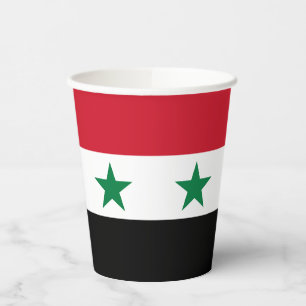 Vasos De Papel Bandera antigua de Siria