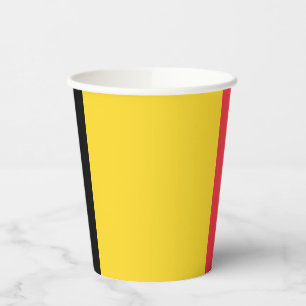 Vasos De Papel Bandera belga patriótica