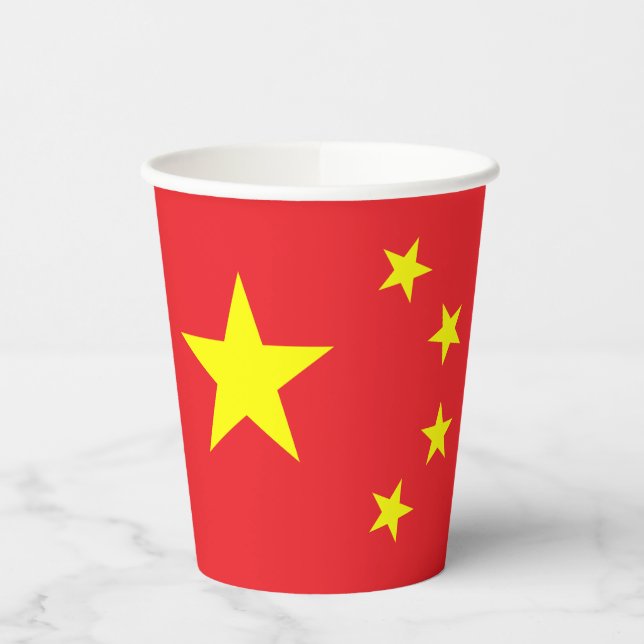 Vasos De Papel Bandera china (Izquierda)