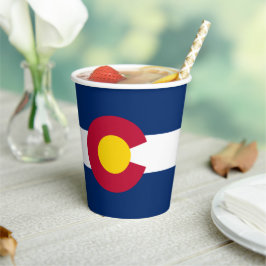 Vasos De Papel Bandera Coloradan, Bandera de Colorado
