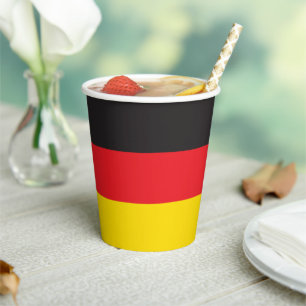 Vasos De Papel Bandera de Alemania