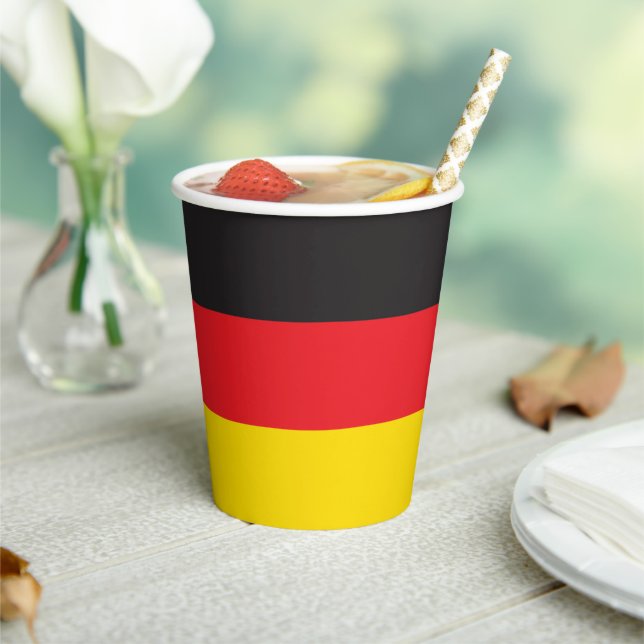 Vasos De Papel Bandera de Alemania (in situ)