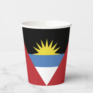 Vasos De Papel Bandera de Antigua y Barbuda