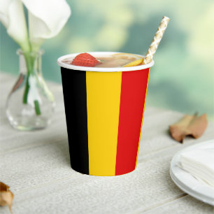 Vasos De Papel Bandera de Bélgica