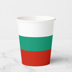 Vasos De Papel Bandera de Bulgaria