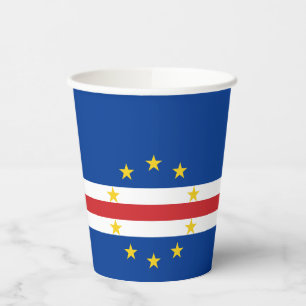 Vasos De Papel Bandera de Cabo Verde