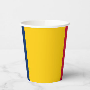 Vasos De Papel Bandera de Chad