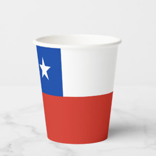 Vasos De Papel Bandera de Chile