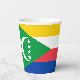 Vasos De Papel Bandera de Comoras