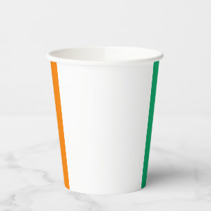 Vasos De Papel Bandera de Costa de Marfil