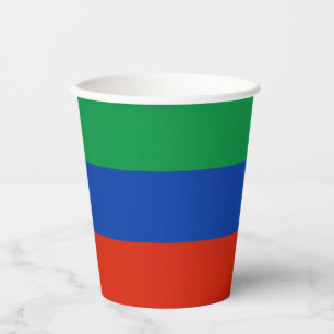 Vasos De Papel Bandera de Daguestán