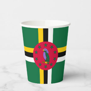 Vasos De Papel Bandera de Dominica